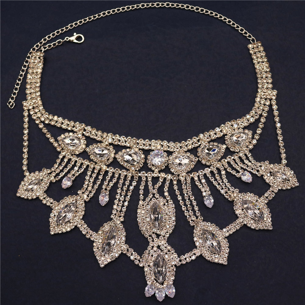 Variant image for Dam Halsband Geometrisk Design med Strass i Koppar och Zirkonium-3