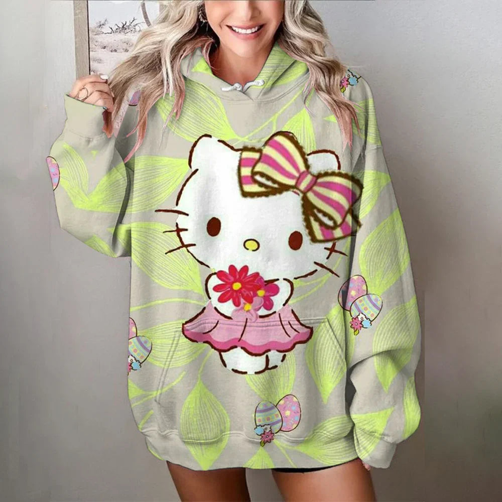 Variant image for Lång Hoodie Dam Mysig Design Högkvalitativt Material-57