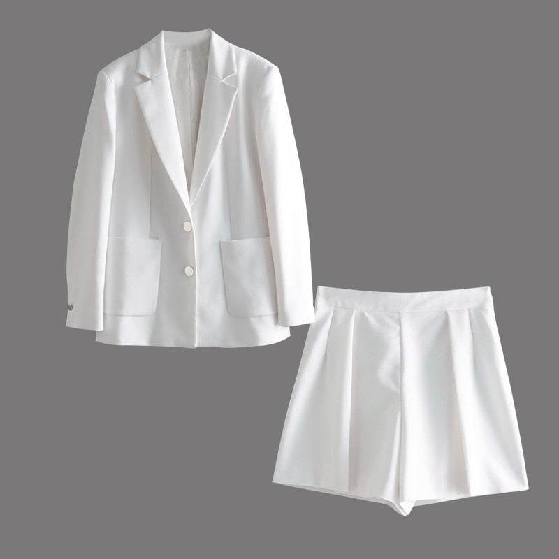 Variant image for Dam Shorts Hög Midja Monokrom Bomullsblandning-9