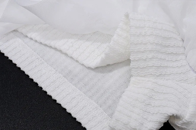 Dam Klänning A-Line Ruffled Polyester Spandex-6