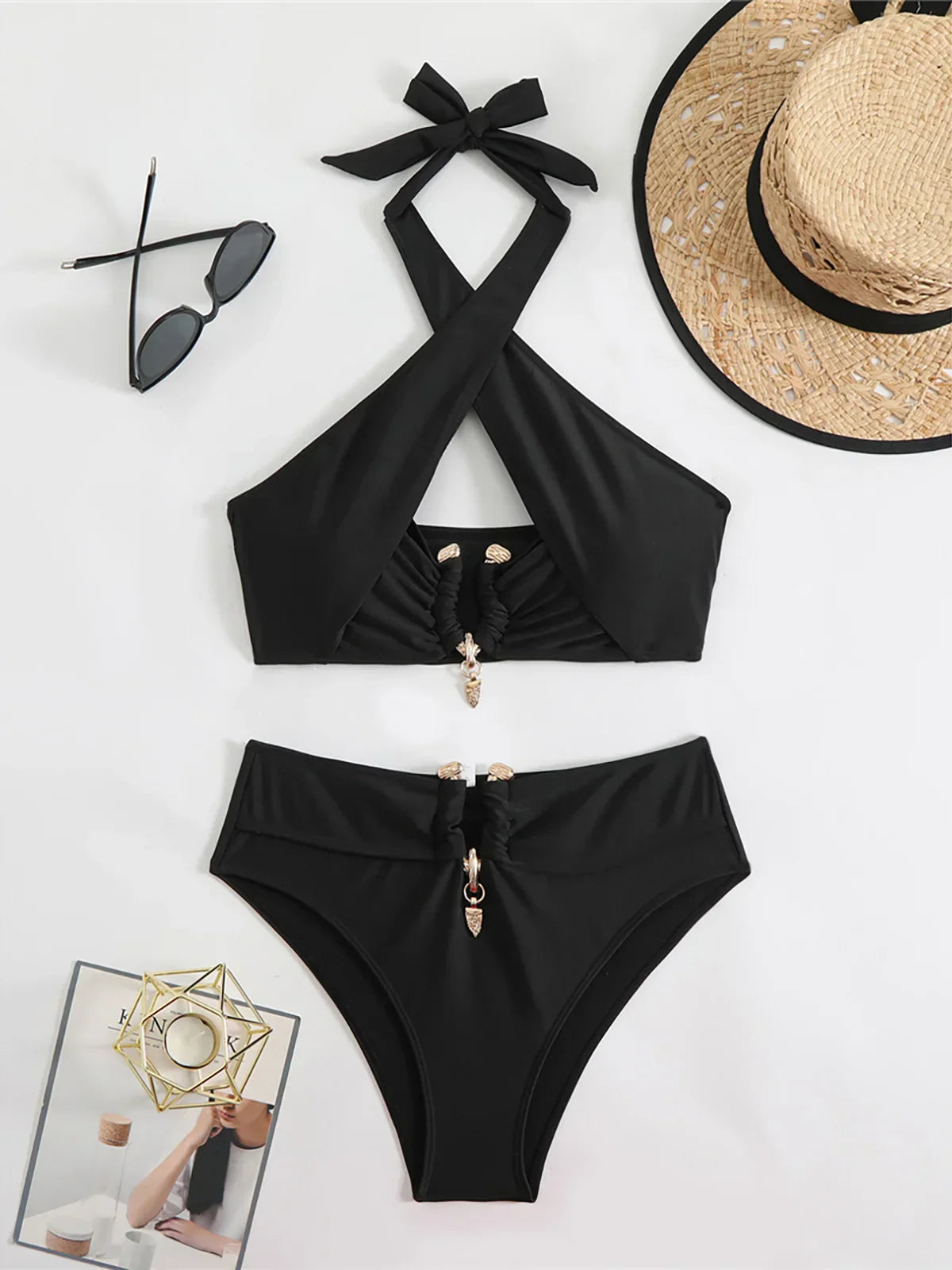 Dam Bikini Enkel Design Polyester Spandex 8