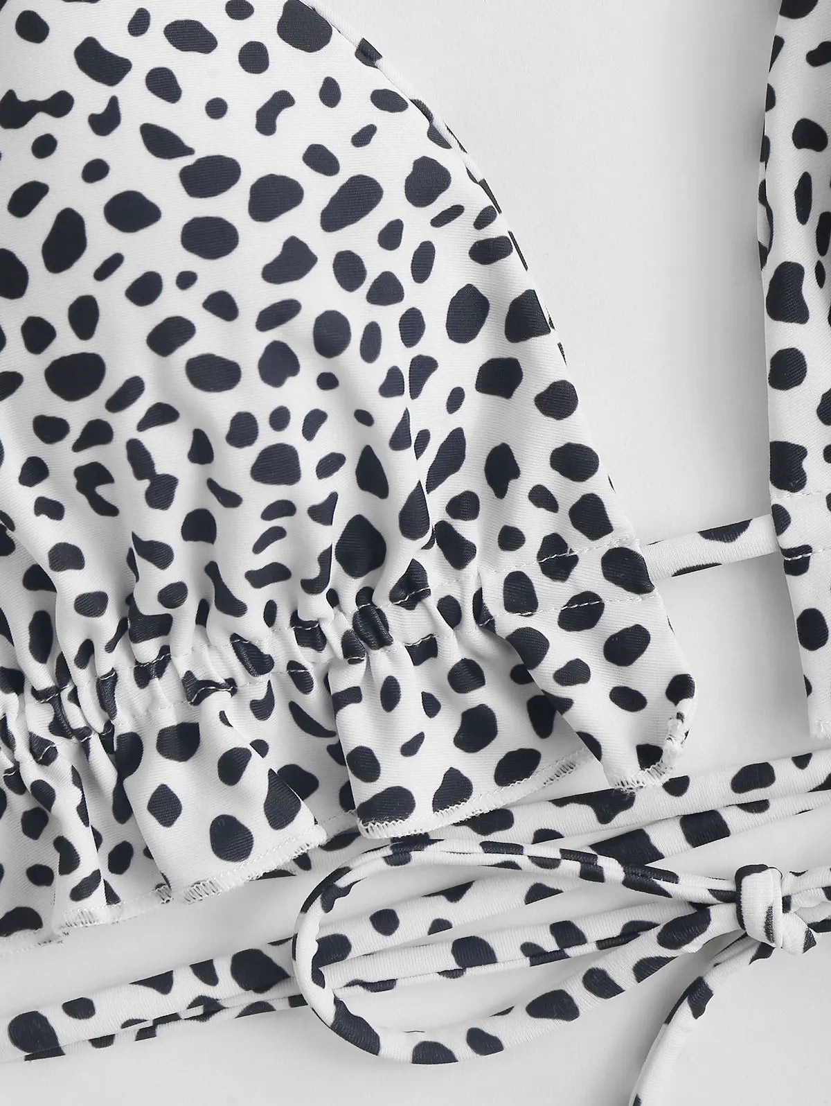 Dam Festtopp Dalmatinertryck Lätt Polyester-3