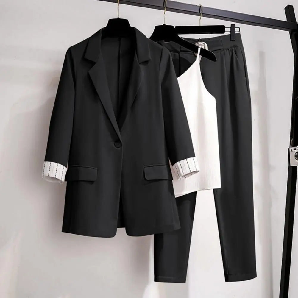 Dam Blazerdräkt Set 3 Delar Polyester Elegant Design 1