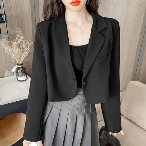 Dam Blazer Klassisk Design Polyester Utskjutande Silhuett 1
