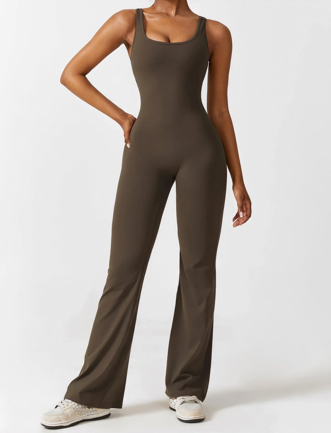 Dam Jumpsuit Sportig Design Högkvalitativ Smal Passform-4