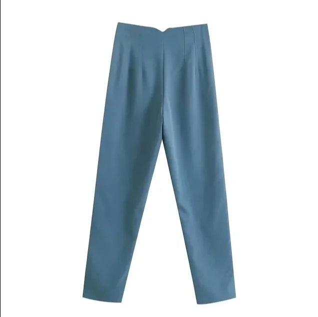 Variant image for Dam Hög Midja Byxor Avslappnad Stil Stretchmaterial-71