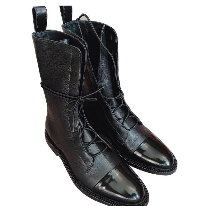 Dam Stövlar Elegant Design Läder för Vardag och Fest-6