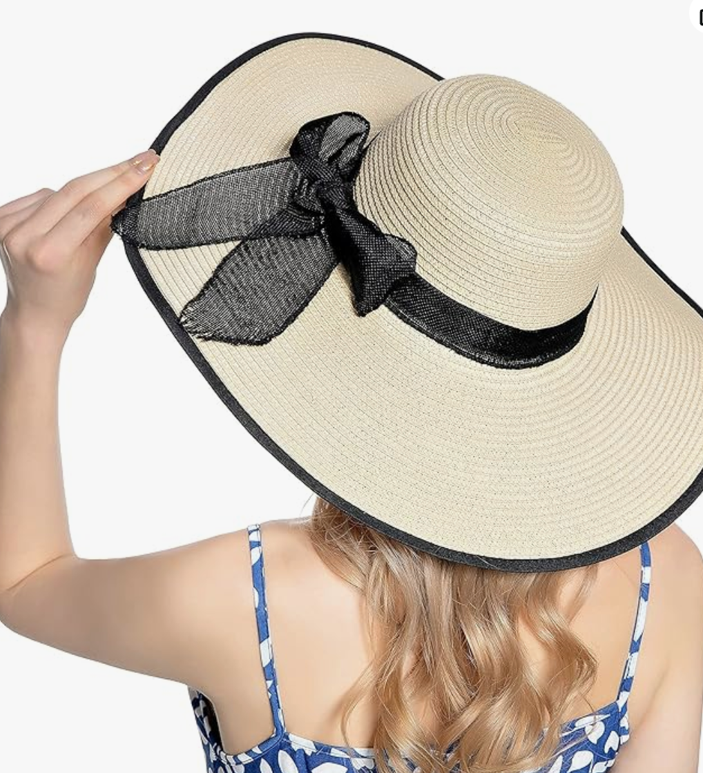 Dam Strandhatt Slipdekor Naturlig Fiber-3