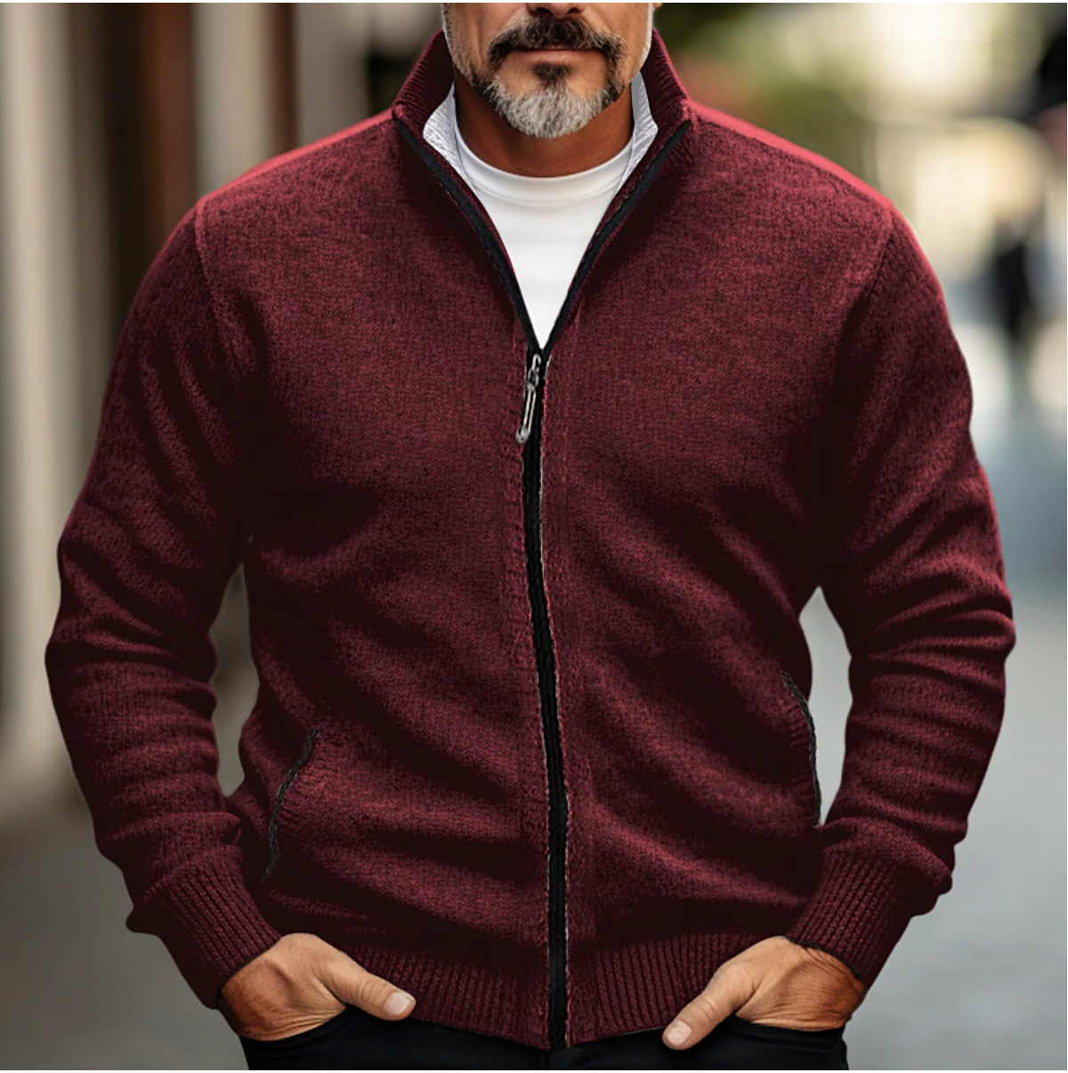 Variant image for Herr Väst Modern Slim Fit Varmt Material för Höst och Vinter-19