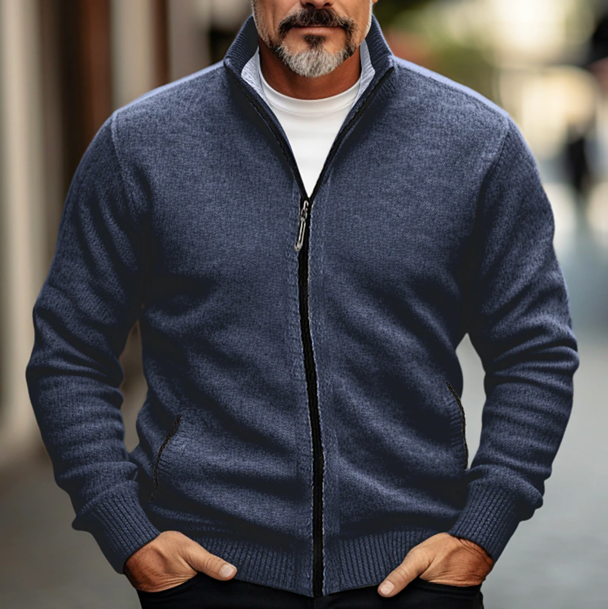 Variant image for Herr Väst Modern Slim Fit Varmt Material för Höst och Vinter-7