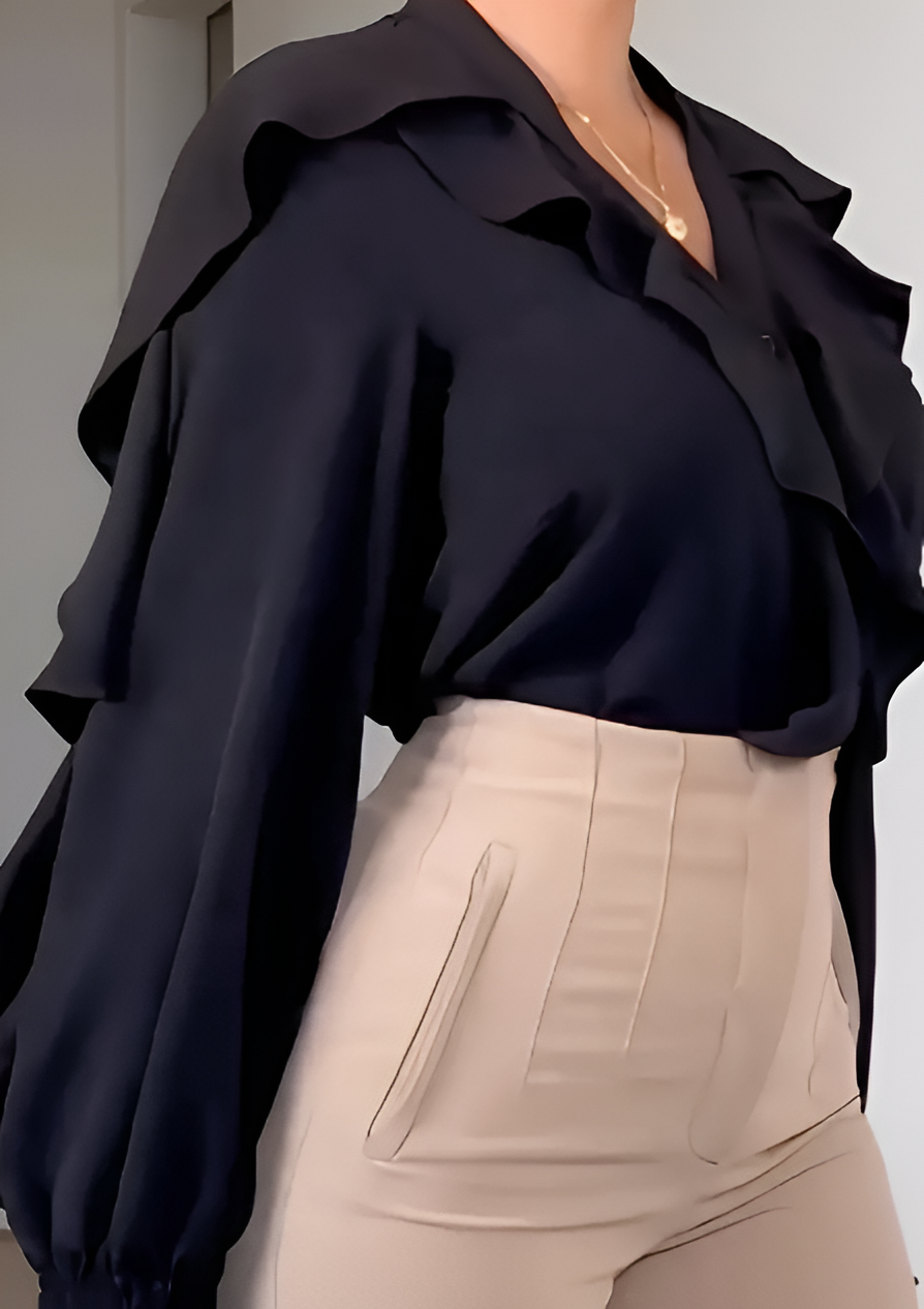 Dam Vinterblus Modern Ekologisk Material-3