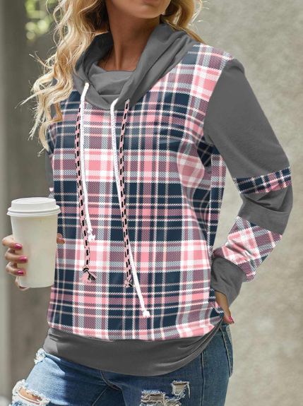 Variant image for Dam Huvtröja Lång Hoodie Mjuk Bomull Grå-1