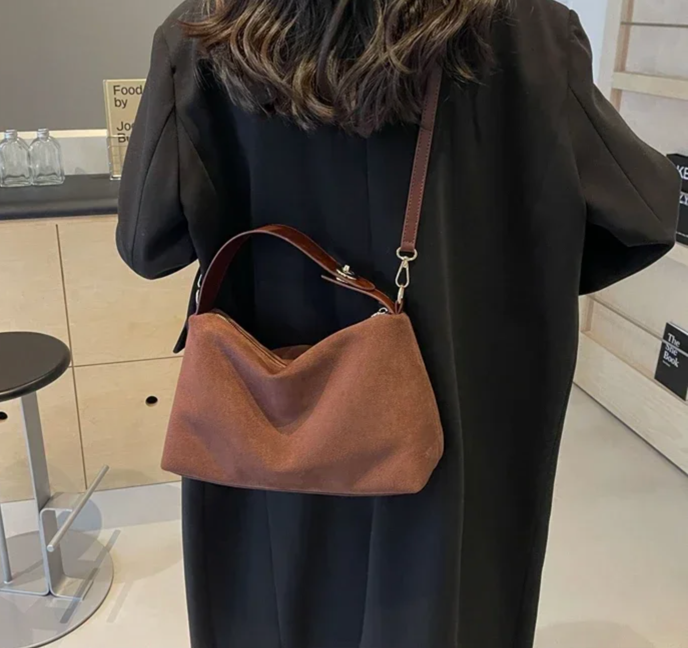 Variant image for Dam Axelväska Hög Kapacitet PU-läder Justerbar Axelrem-1