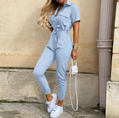 Variant image for Damen-Jumpsuit, Retro-Stil, Polyester, mit Knöpfen-56