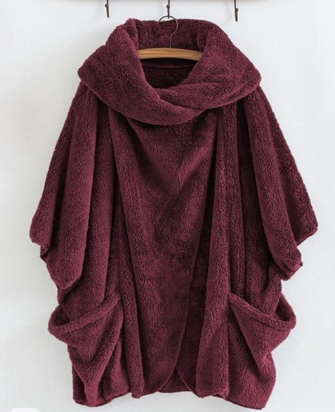 Dam Lång Vinterjacka Elegant Polyester med Flera Fickor 4