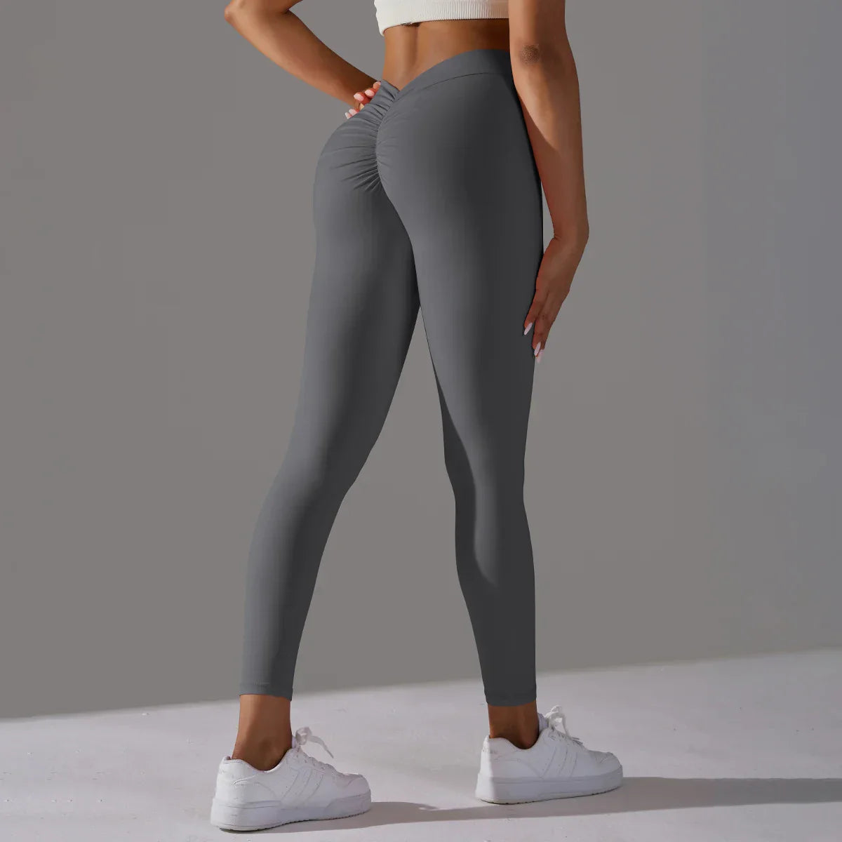 Variant image for Kvinnors Gym Leggings Hög Midja Elastiskt Nylon Elastan-9