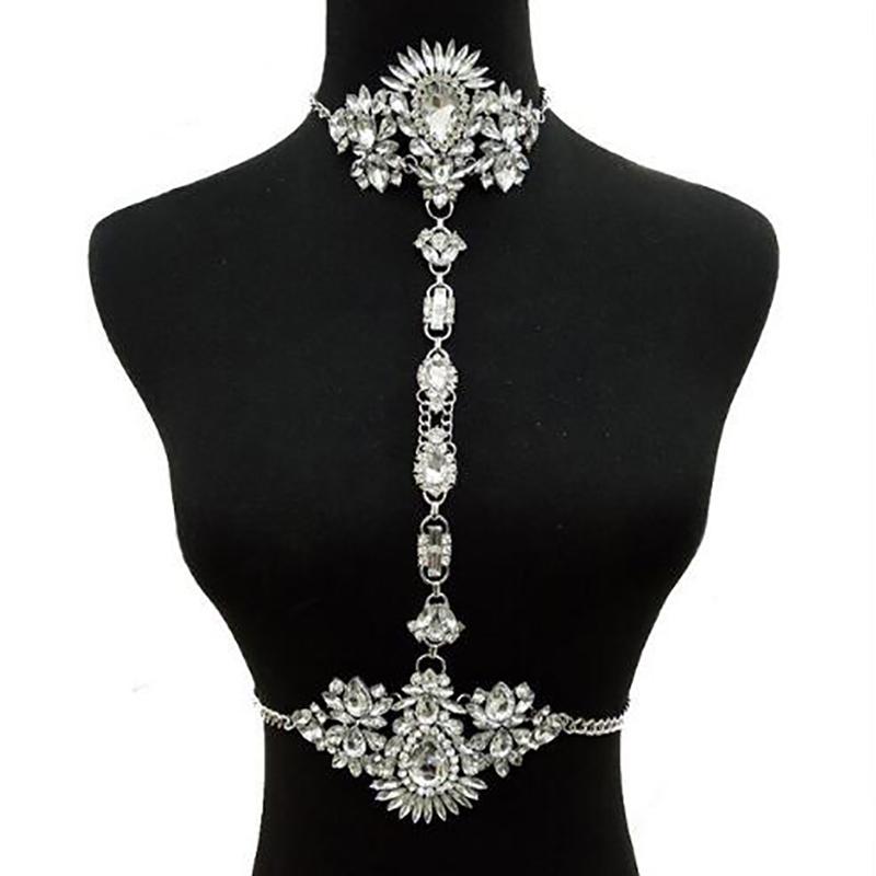 Kroppsmycken Geometrisk Design Zinklegation Strass-3