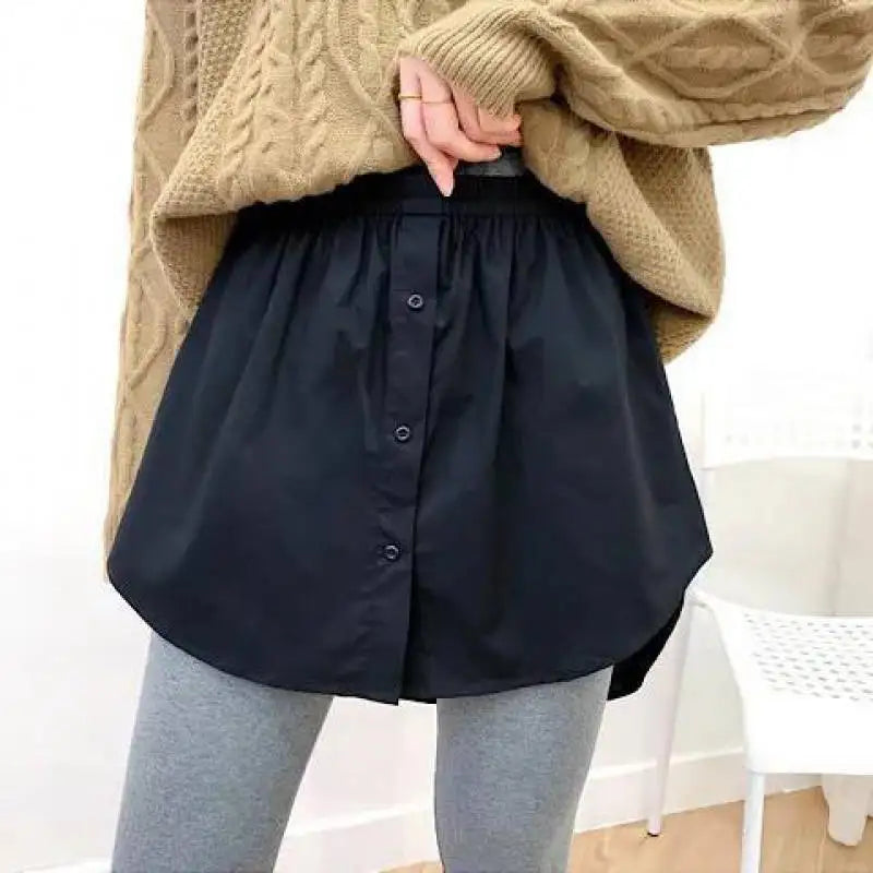 Damernas Justerbara Minikjol med Lagerutseende Polyester 6