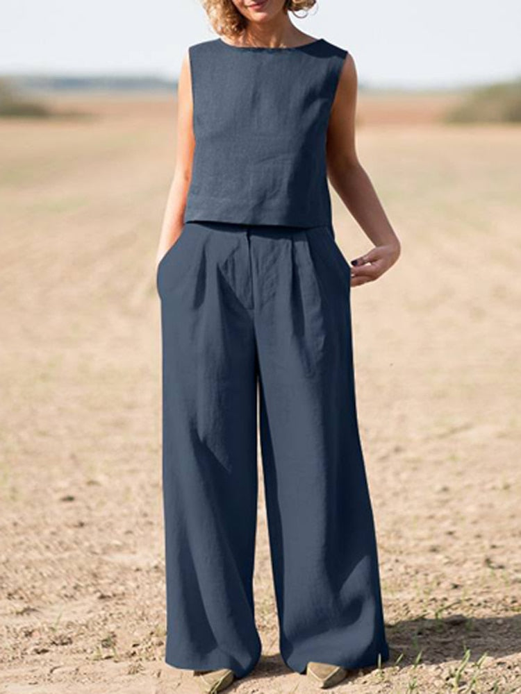 2-delad Dräkt för Kvinnor i Tidlös Stil – Elegant Polyester Outfit för Vardag och Fest, Normal Passform, S-XL 7