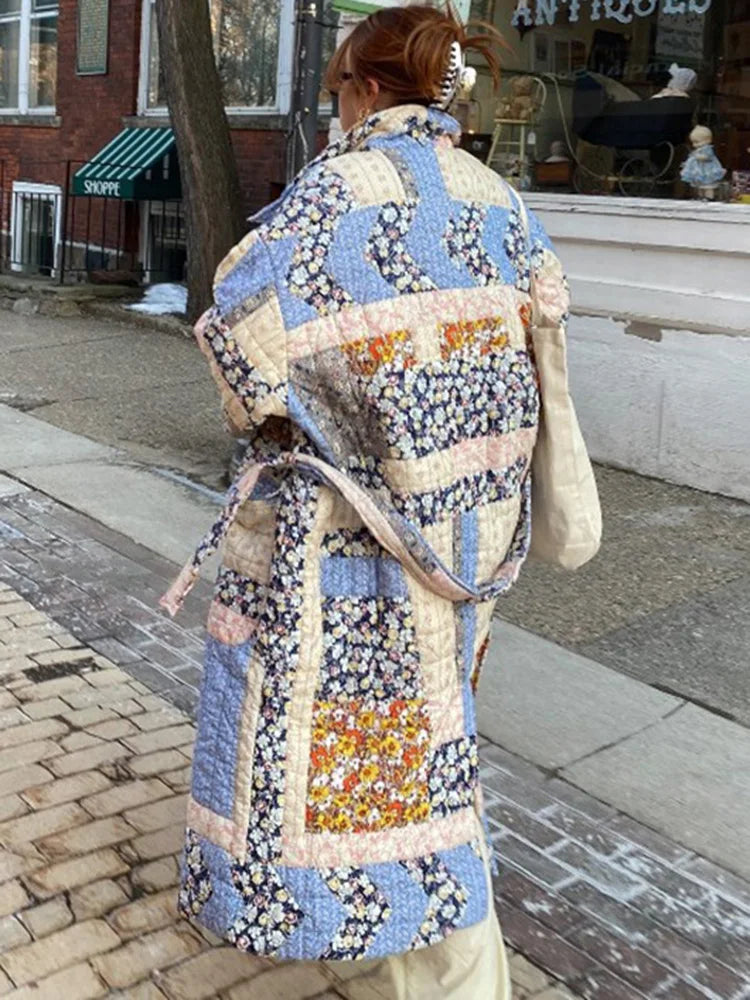 Damjacka Lång Isolerad Polyester för Kalla Dagar-3