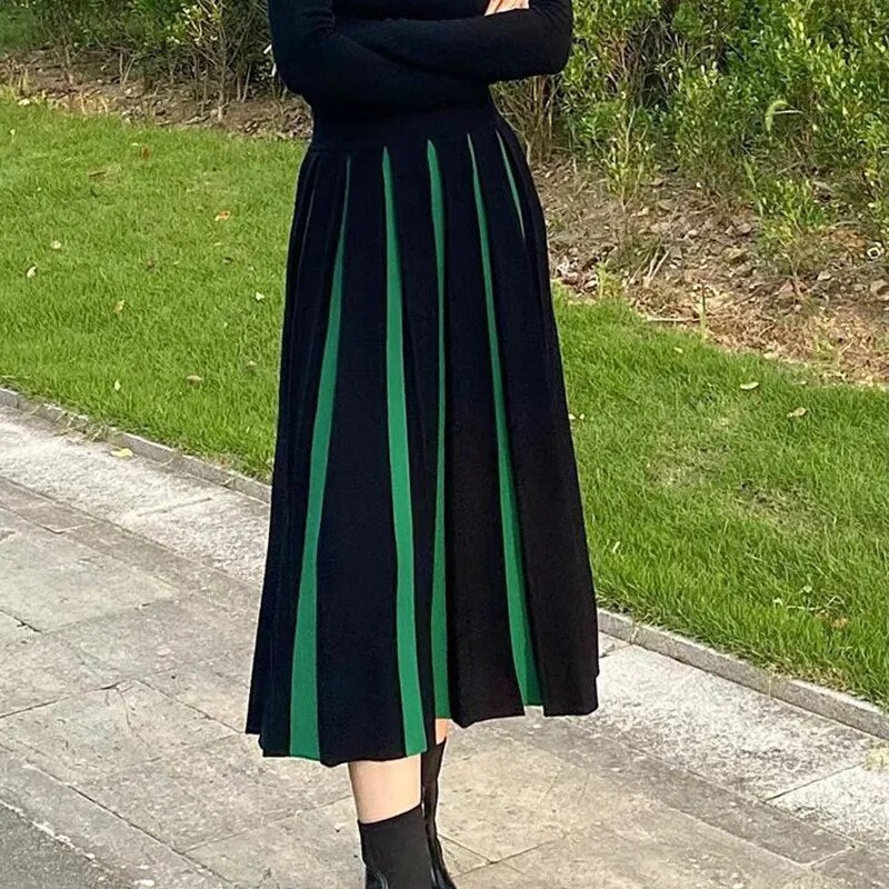 Dam Rockkjol Kamouflage Lätt Bomullsblandning-2