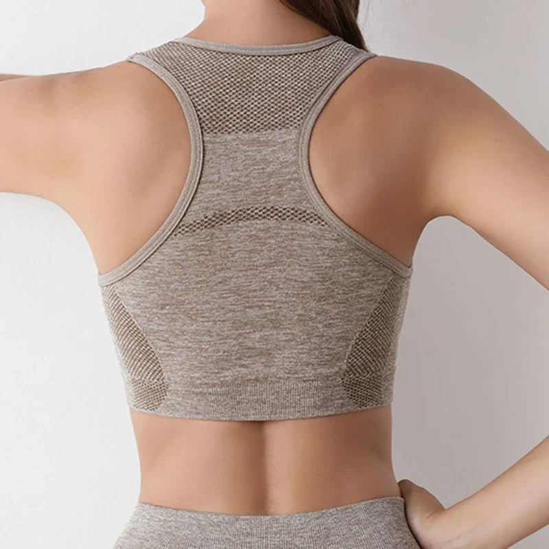 Dam Sport BH High Support i Andningsbart Material för Yoga och Fitness-5