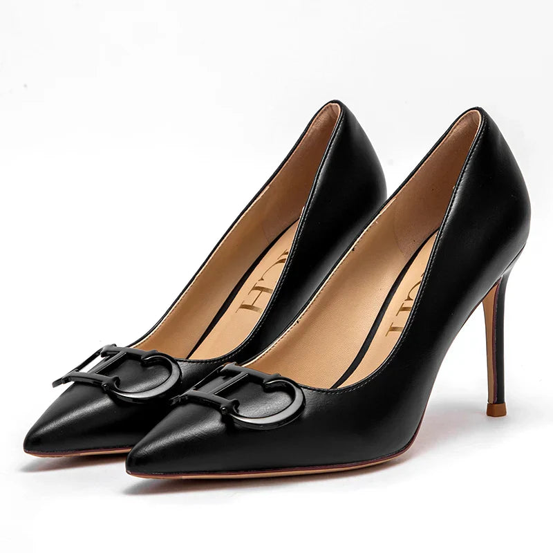 Dam Pumps Spetsig Tå Elegant PU-3