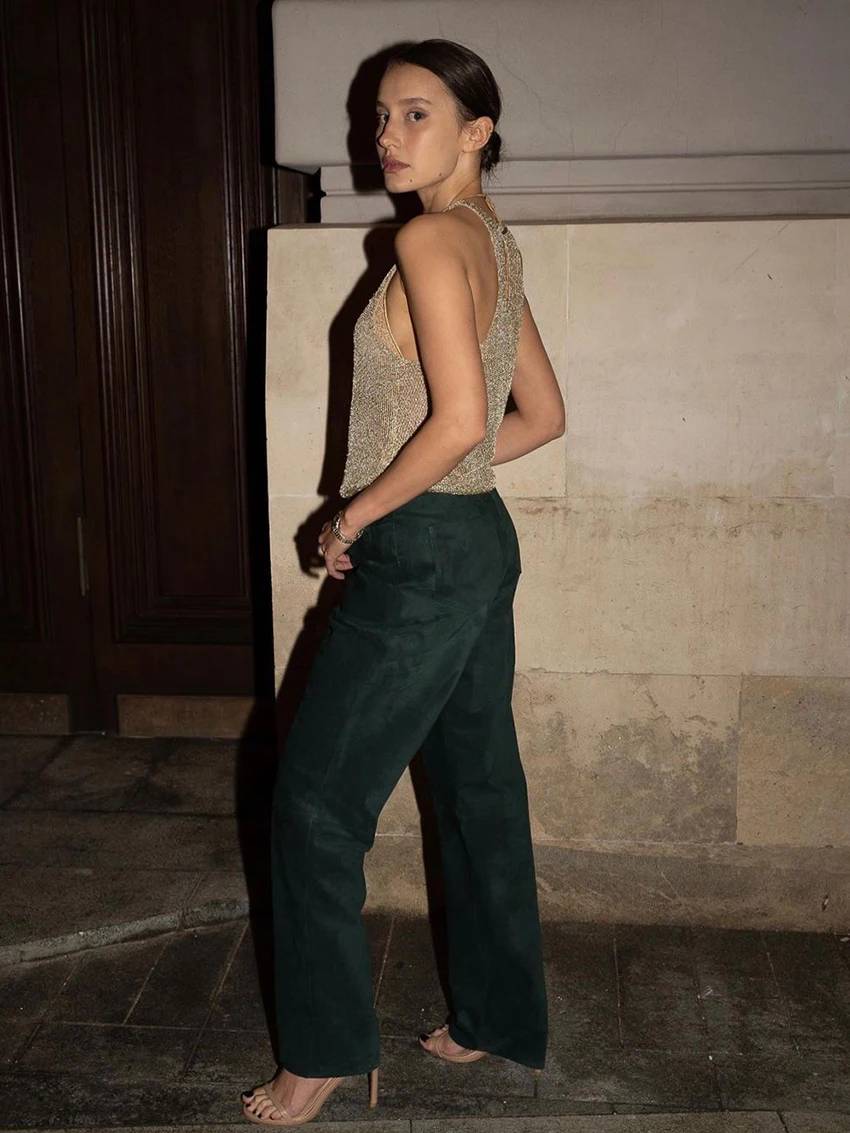 Dam Tank Top Ärmlös Rayon Mjuk och Luftig 2