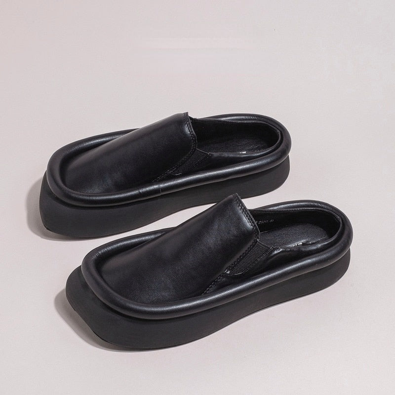 Kvinnors Mules Tidlös Design Robust Material 8
