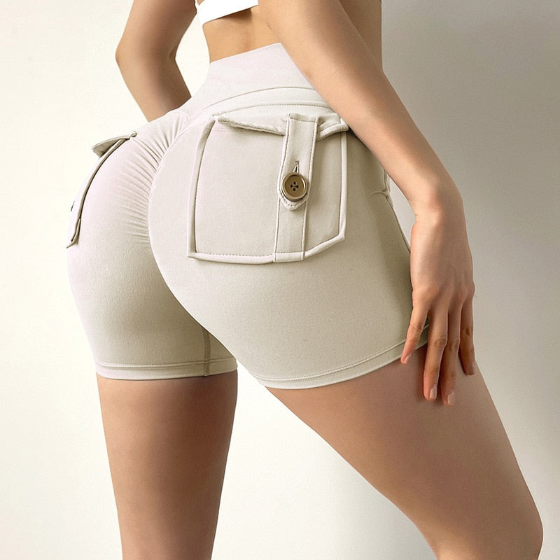 Variant image for Dam Träningsshorts Hög Midja Slim Fit Spandex Polyester-5
