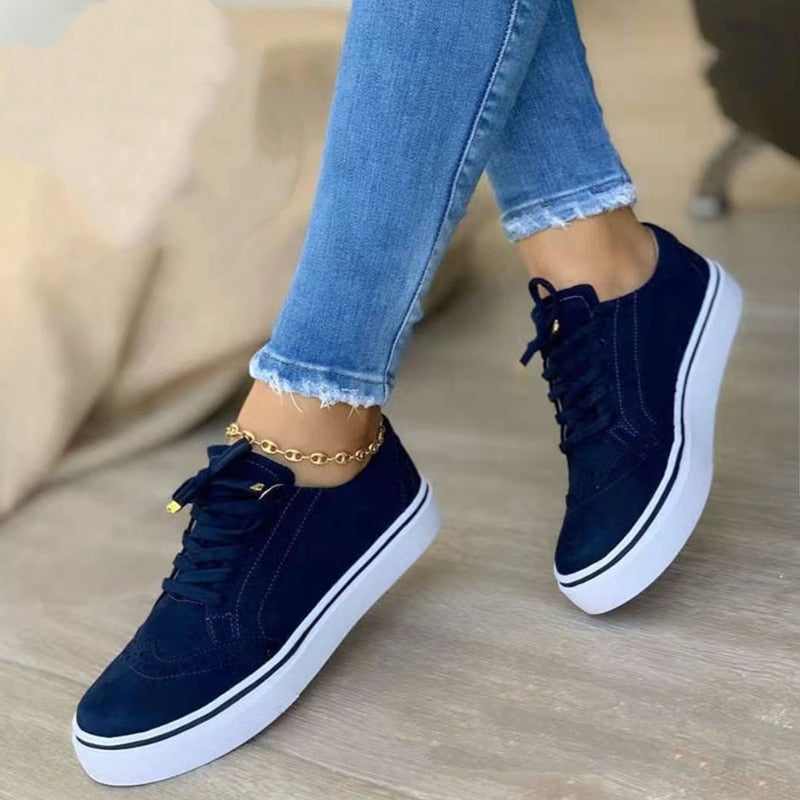 Dam Sneakers Ortopedisk Design Andningsbart Material-6