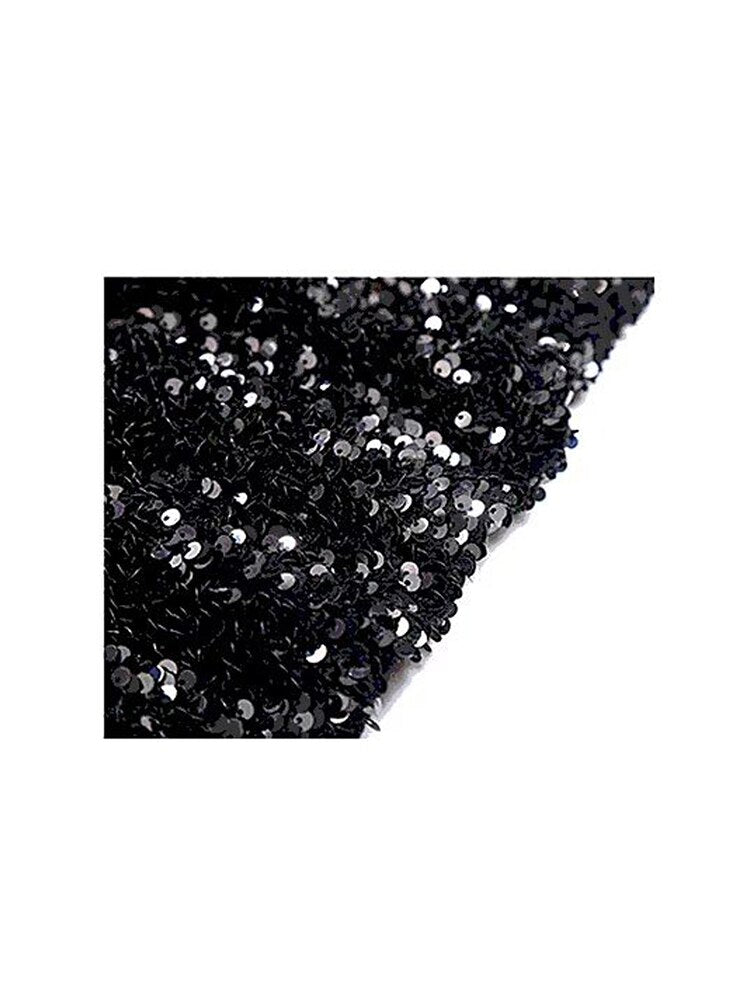 Kvinnors Glittrig Miniklänning A-Linjeformad Bomull-4