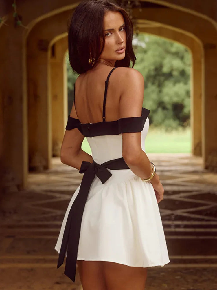 Dam Miniklänning Enkel Design Polyester Spandex 2