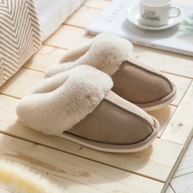 Dam Tofflor Fodrat Material Mysiga Slip-On Design-6