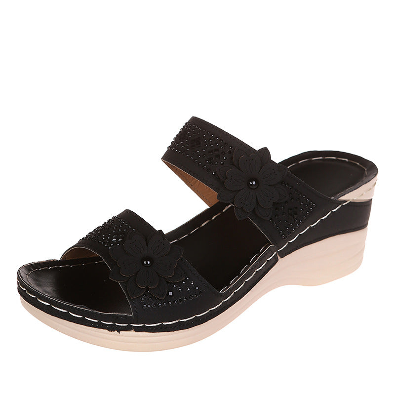 Herr Sandaler Romersk Stil Robust Syntetmaterial-5