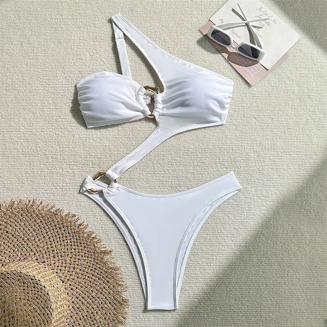 Variant image for Baddräkt Dam Monokini Justerbara Remmar Polyester för Strand och Pool-6