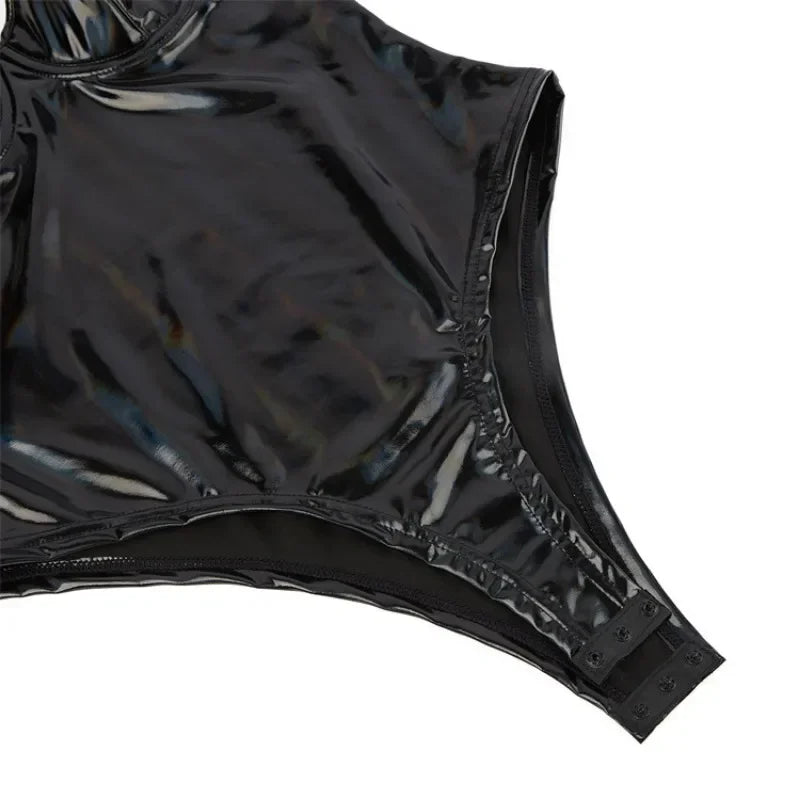 Kvinnors Bodysuit Flair Polyester Spandex 5