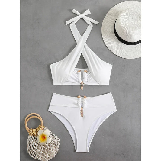 Dam Bikini Enkel Design Polyester Spandex 1