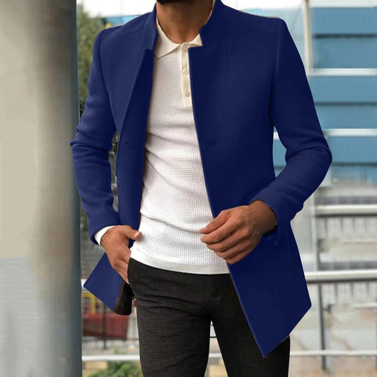 Herr Vinterblazer Modern Stil Kvalitetsmaterial-1