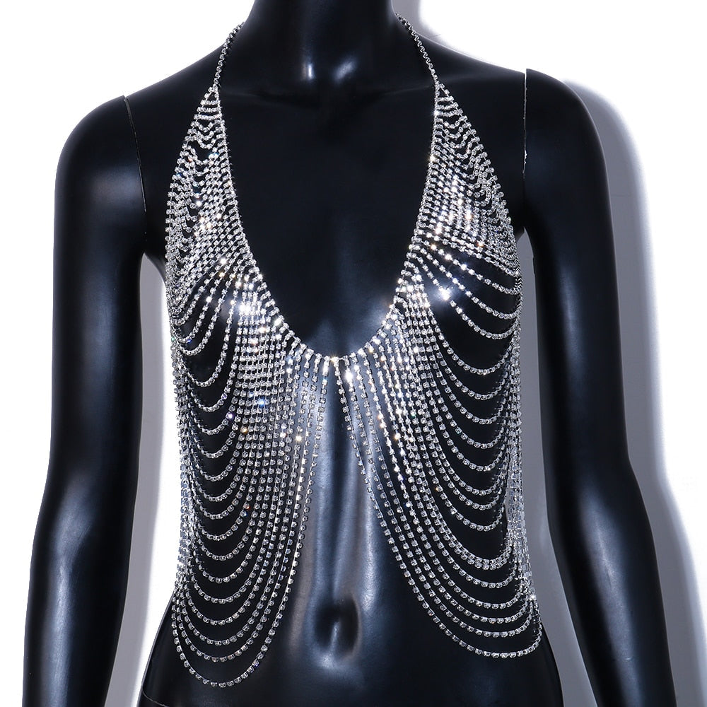 Variant image for Kvinnors Kroppsmycken Elegant Koppar med Strass-2