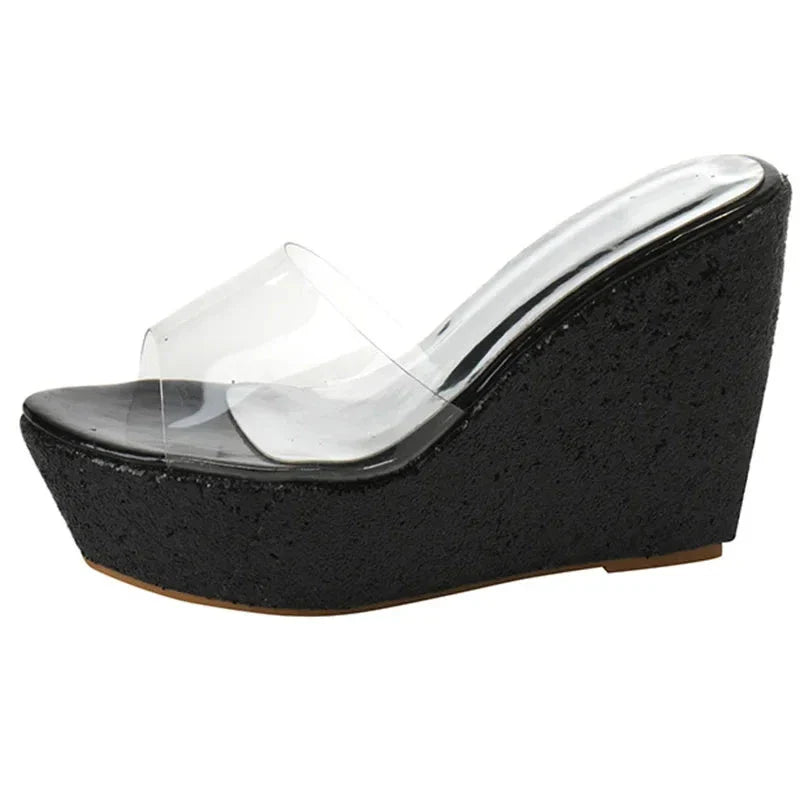 Variant image for Dam Kilsandaler Plattform PU Öppen Tå 3-5 cm-29