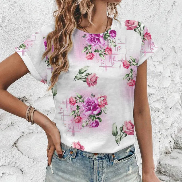 Vit Blus Dam med Avslappnad Passform i 100% Bomull – Bohemisk Stil för Vardag och Fest 12