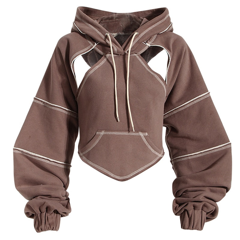 Variant image for Dam Hoodie Beskuren Bomull och Polyester-4