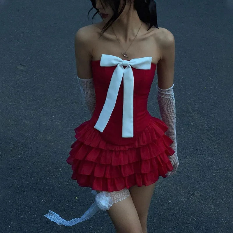 Kvinnors Färgglad Cheer Set i Spandex och Polyester – Mini Längd med Elastisk Midja och Ruffle Detaljer 6