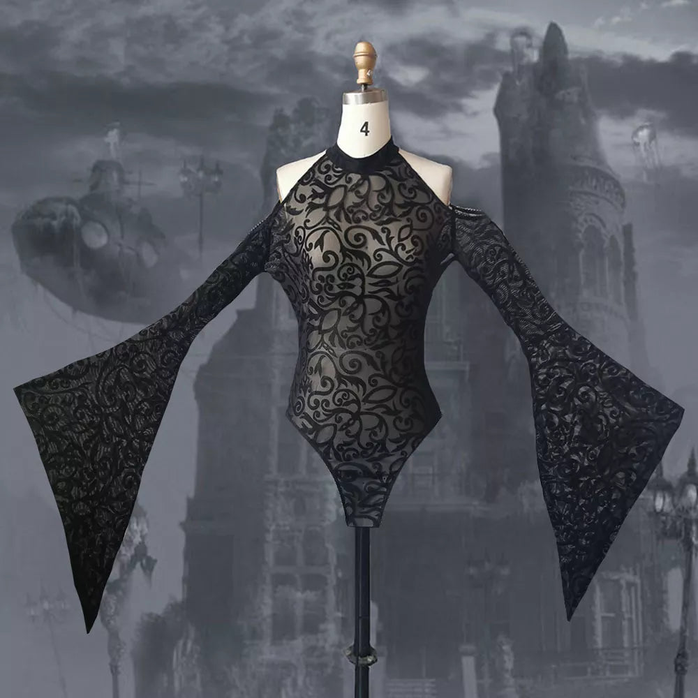 Variant image for Dam Bodysuit Off-Shoulder Monokrom Polyester-1