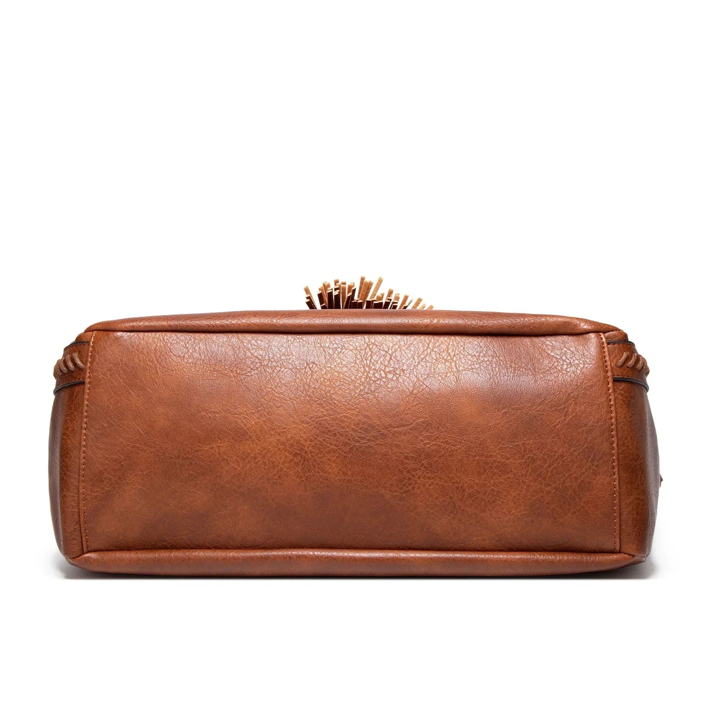 Dam Axelväska Minimalistisk Eko-Läder med Elegant Tofsdetalj-5