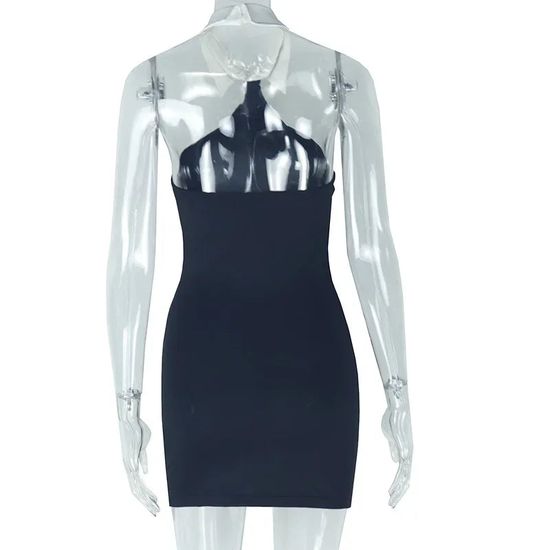 Damklänning Mini Elegant Polyester Spandex-5