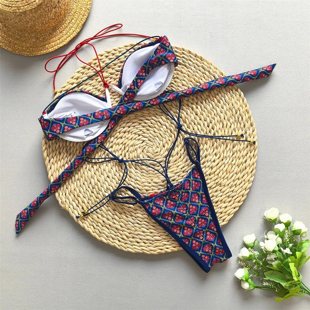 Dam Bikini Lekfull Design Polyester Spandex-4