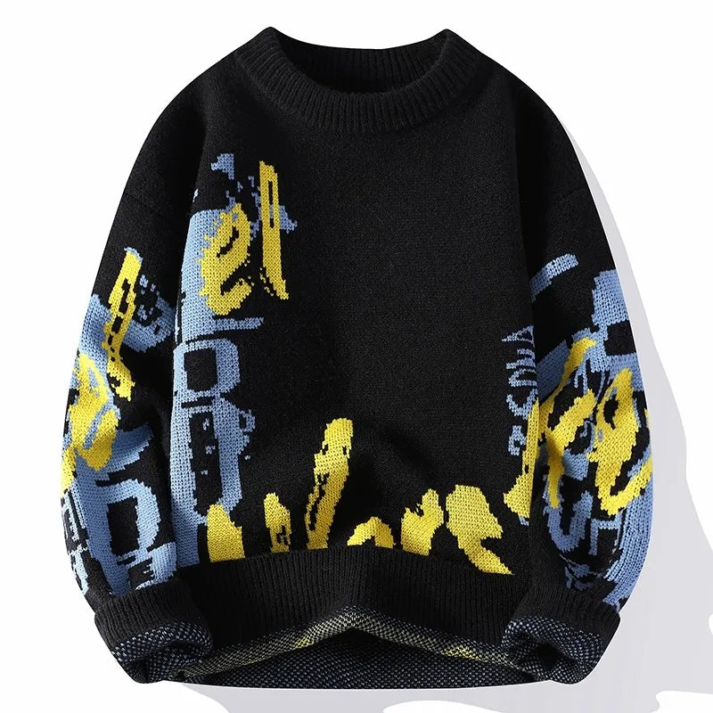 Variant image for Herr Tröja Casual Grafisk Utskrift Mjuk Bomull-6