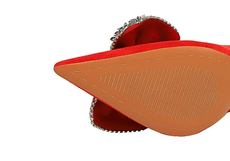 Dam Stilettskor Elegant PU Material Hög Klack-5